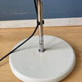 Vintage dijkstra mushroom floor lamp with glass lampshade