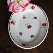 Ravier fleurs rouges Mireille Bandonviller Art Deco