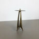 Brutalist Brass Metal Candleholder by Klaus Ullrich for Faber & Schumacher 1950s