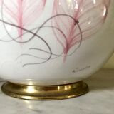 Vintage ceramic and brass lamp