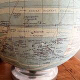 Old luminous earth globe