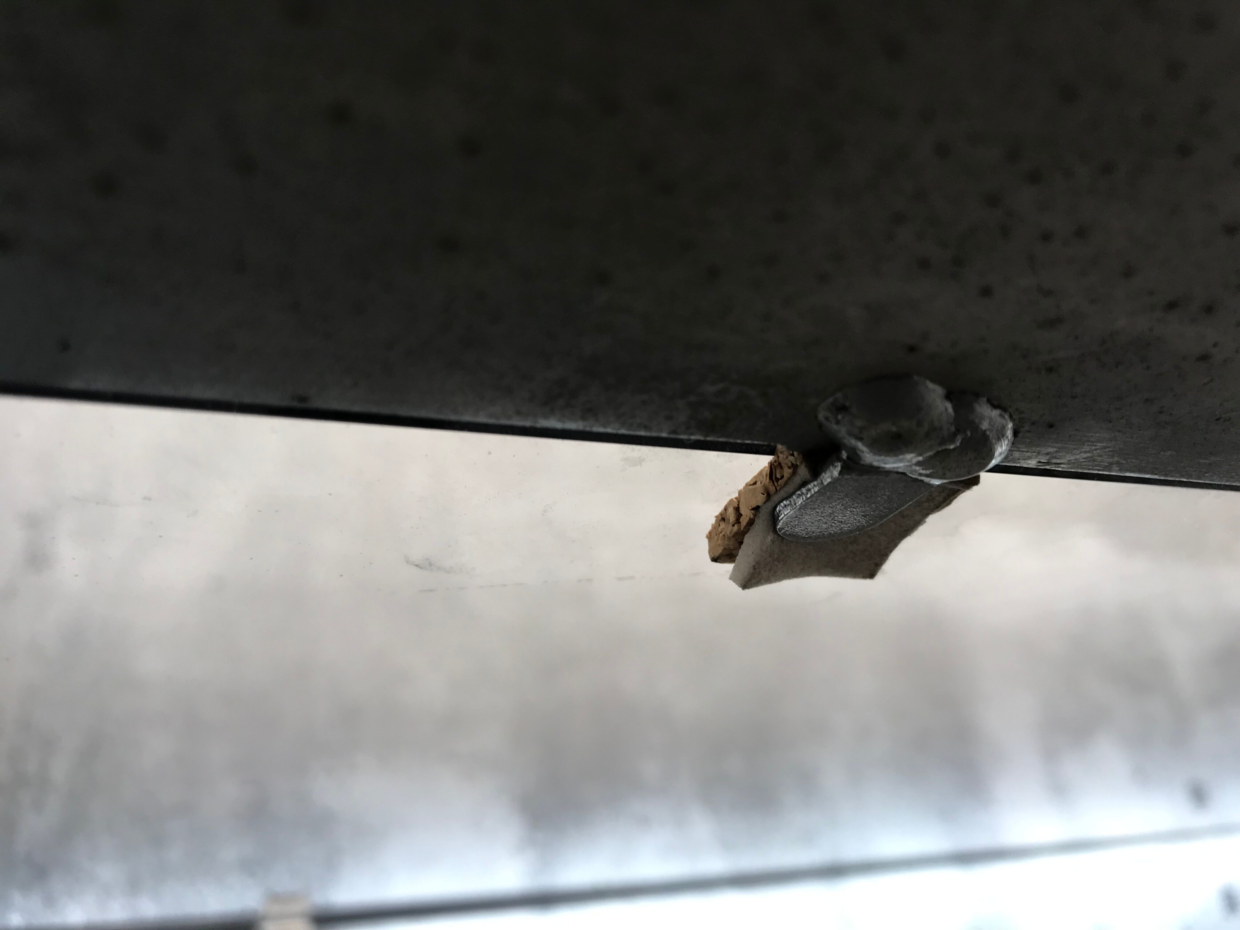 Table basse vintage chrome verre circa 1970