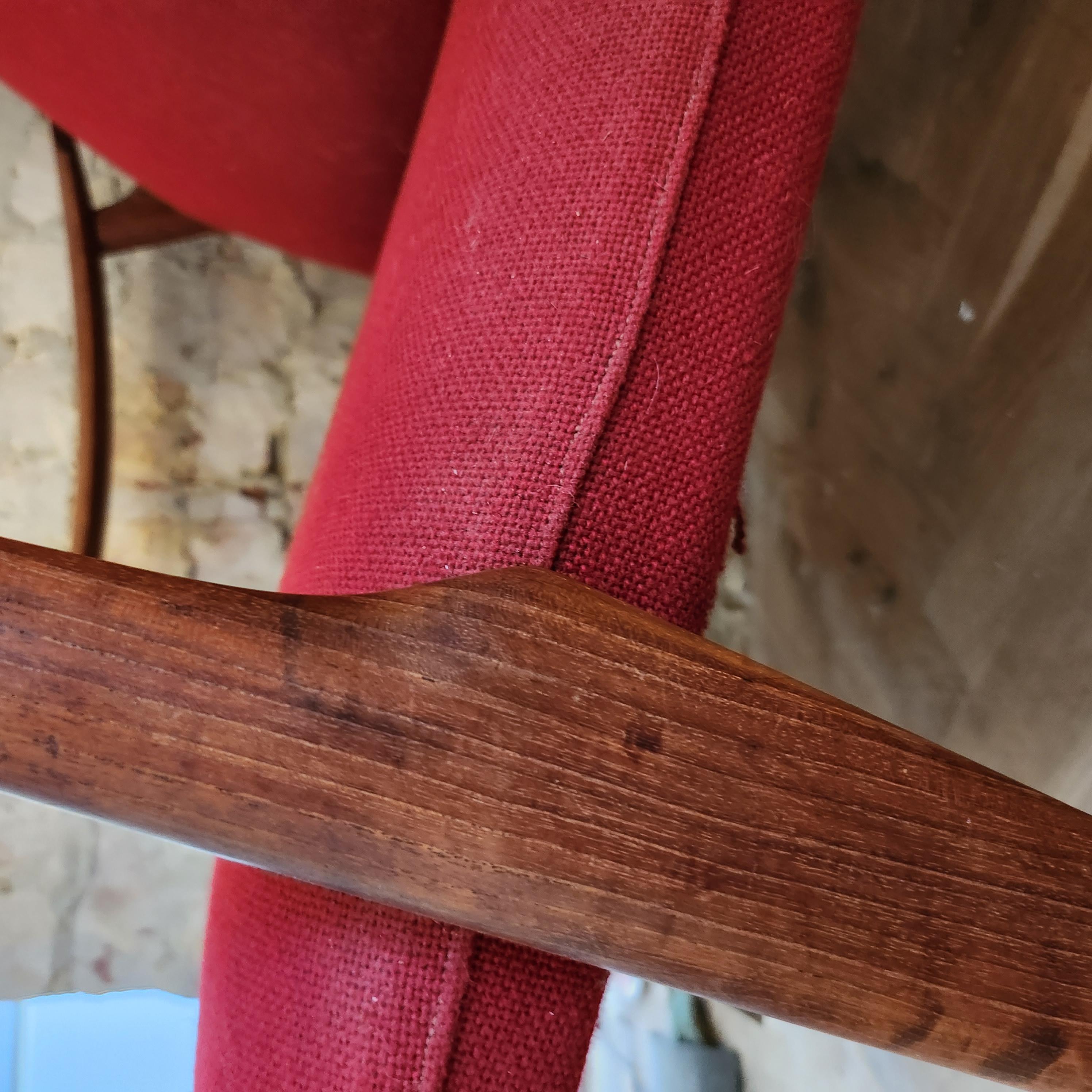 Scandinavian teak armchair
