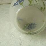 Lightly enameled granite glass carafe late 19th century