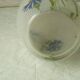 Lightly enameled granite glass carafe late 19th century