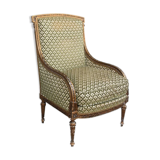 Louis XVI-style shepherdess chair gilded at the end of the 19th century