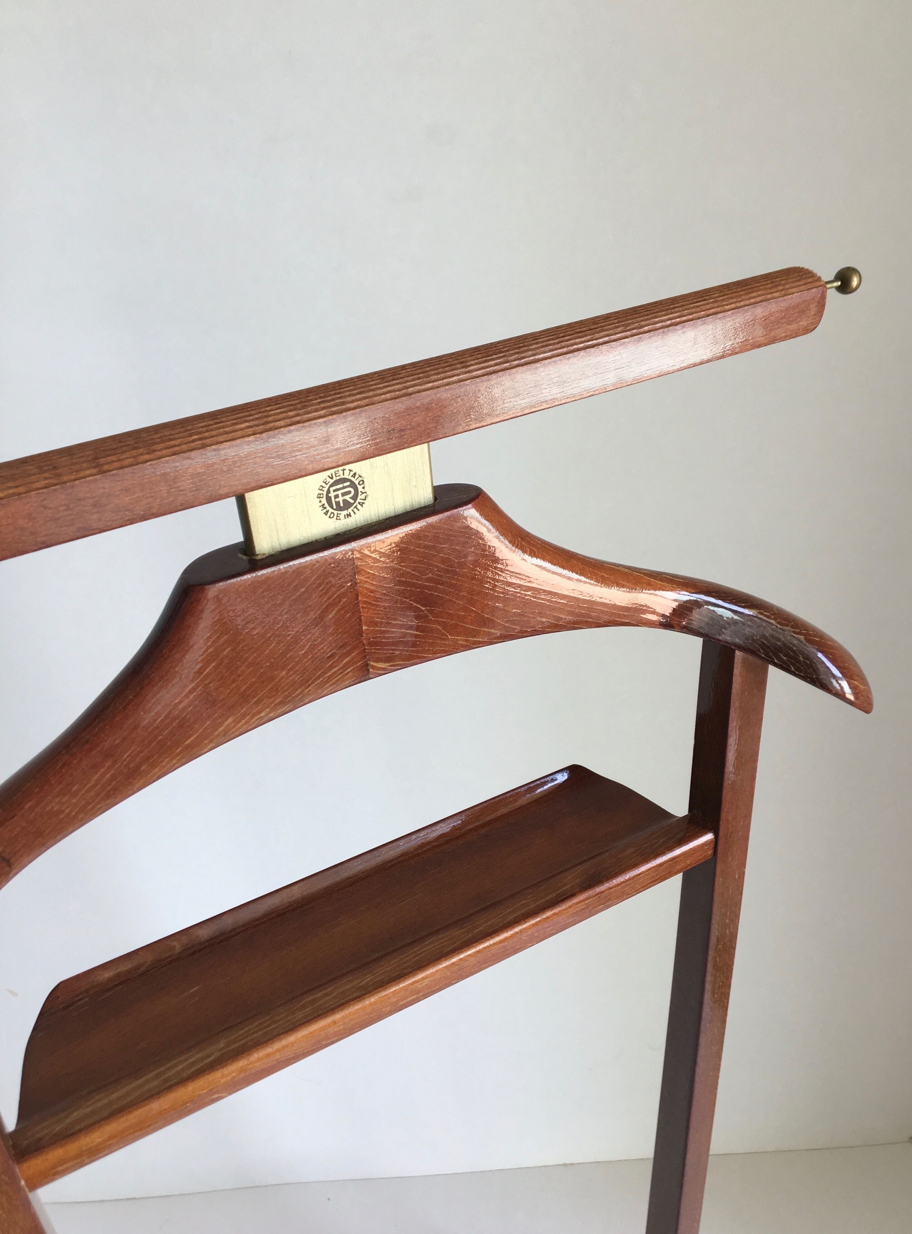 Vintage wooden valet stand 1970