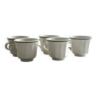 5 Tasses anciennes Anglaises.