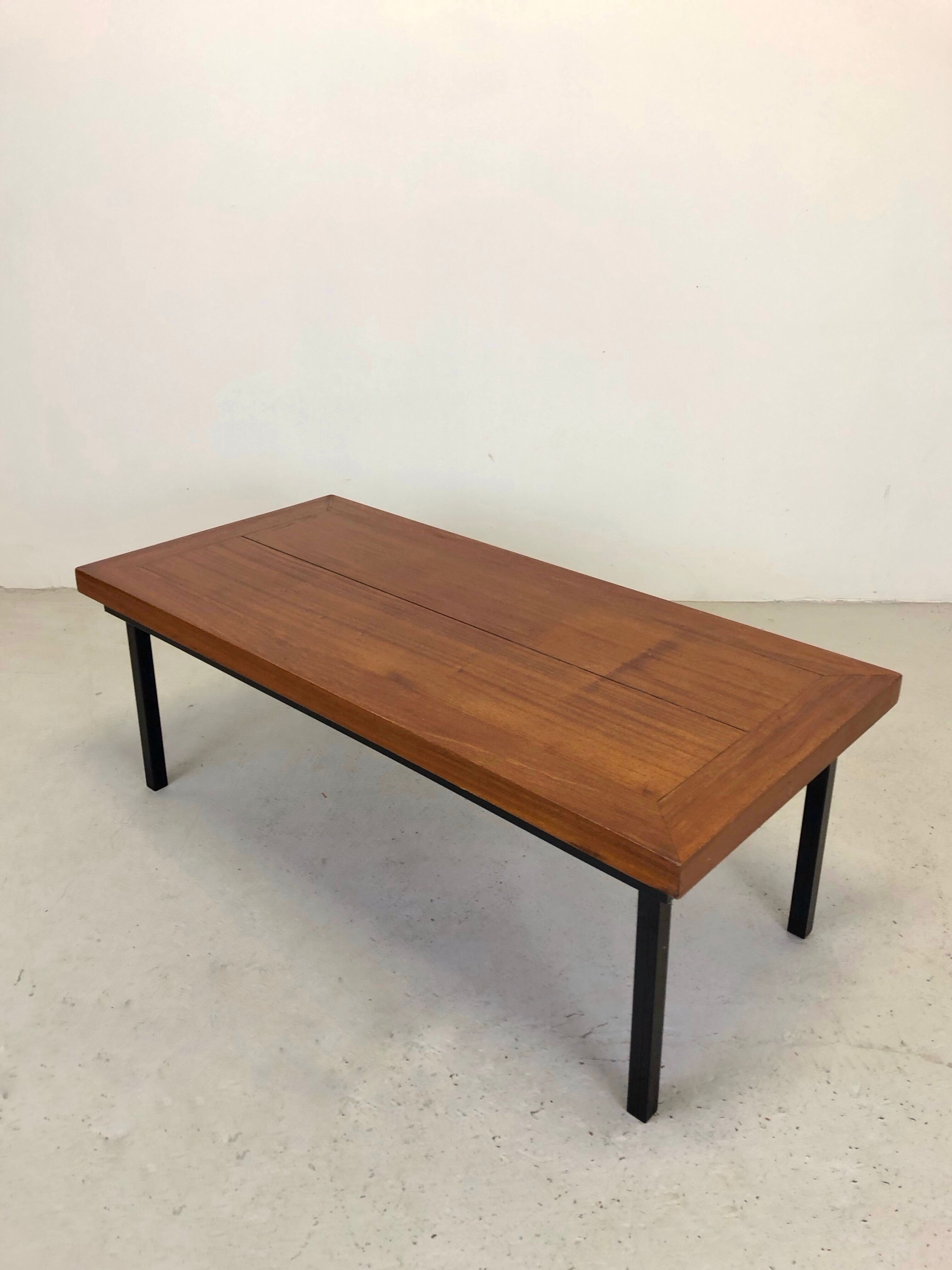 A beech vintage coffee table