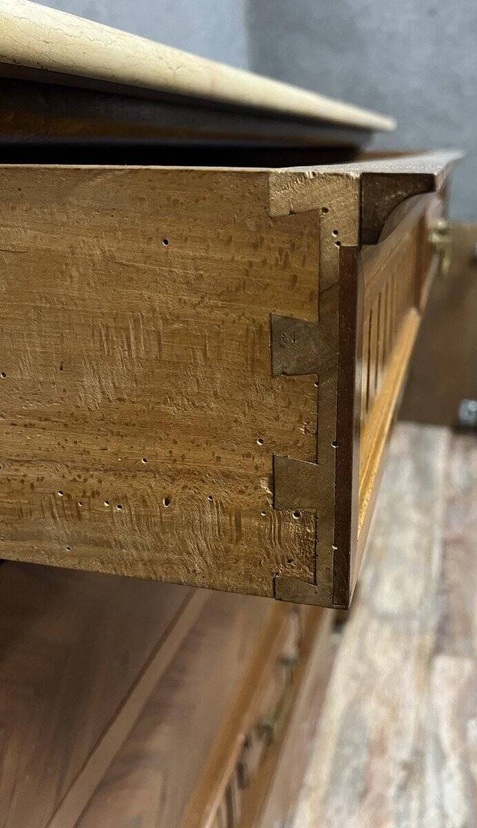 Napoleon III period chest of drawers in walnut circa 1850