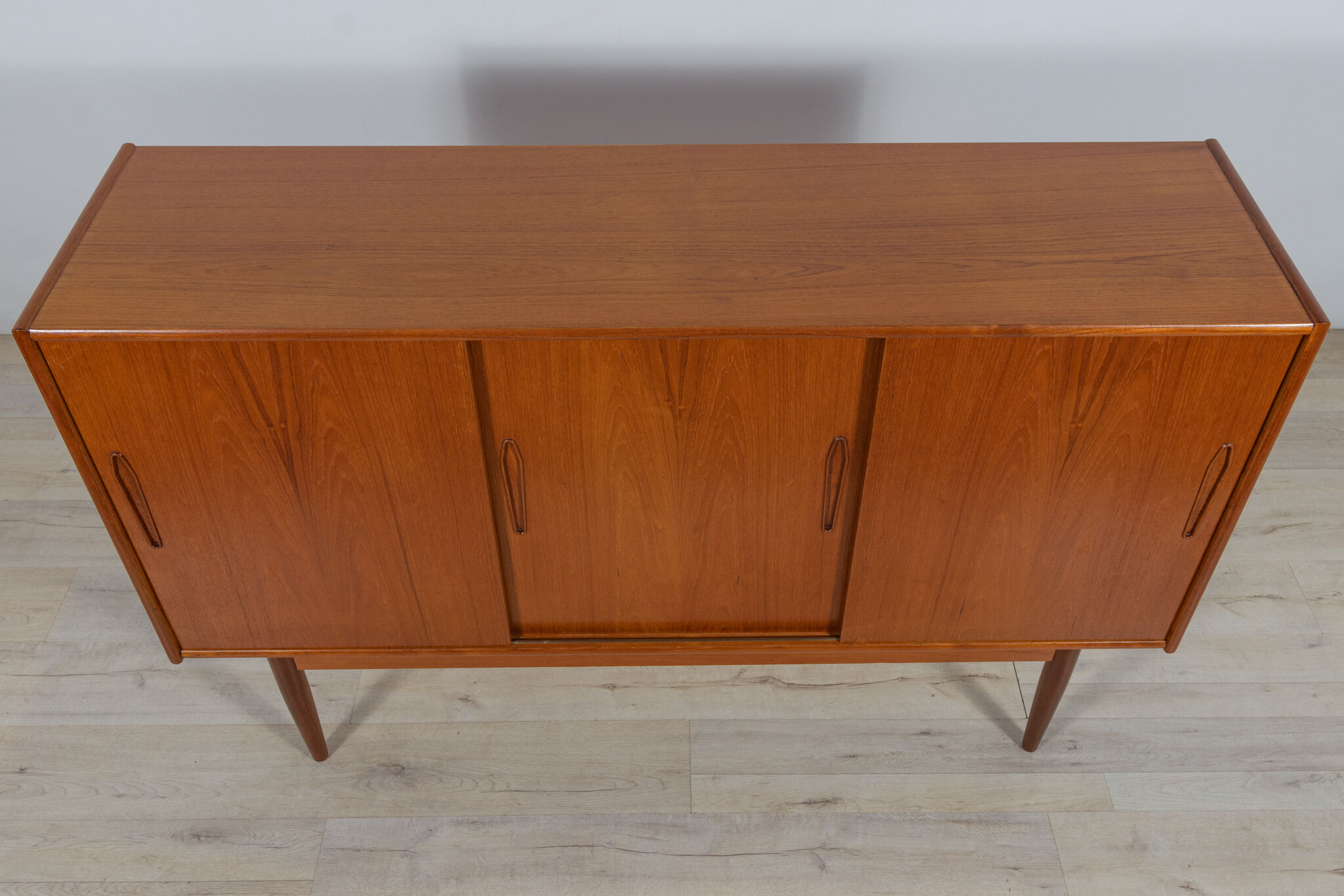 Danish high sideboard in teak, 1960s