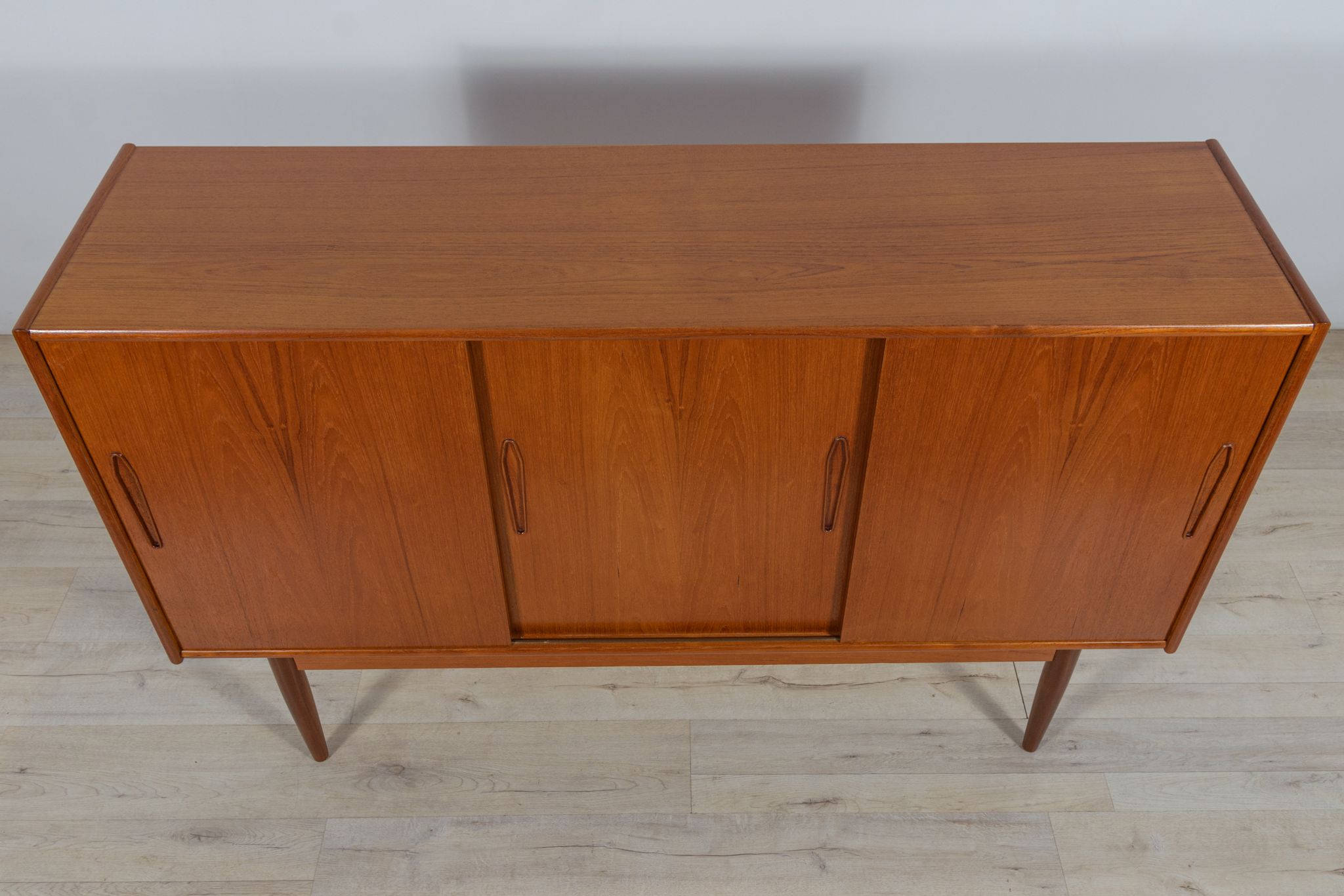 Danish high sideboard in teak, 1960s