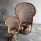 Emmanuelle rattan chair set – large and small