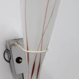 1970s Pair of Glass Wall Lamps , Czechoslovakia