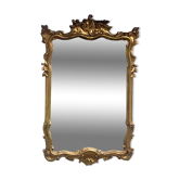 Baroque style mirror, wood and stucco