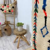 Handmade wool berber rug 246 x 140 cm
