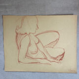 Drawing of female nude