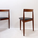 Set of 4 "Roundette" teak chairs by Hans Olsen for Frem Røjle, 1950s