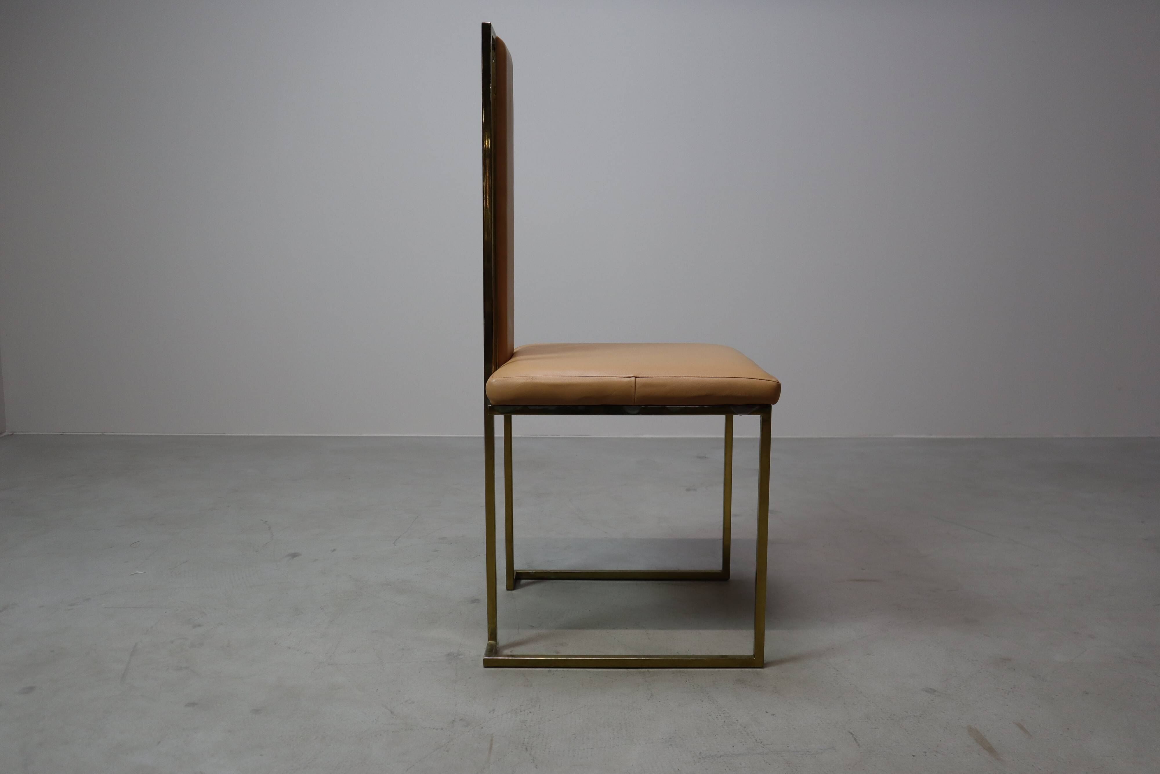 Set of 6 dining chairs by Renato Zevi, Italy 1970s