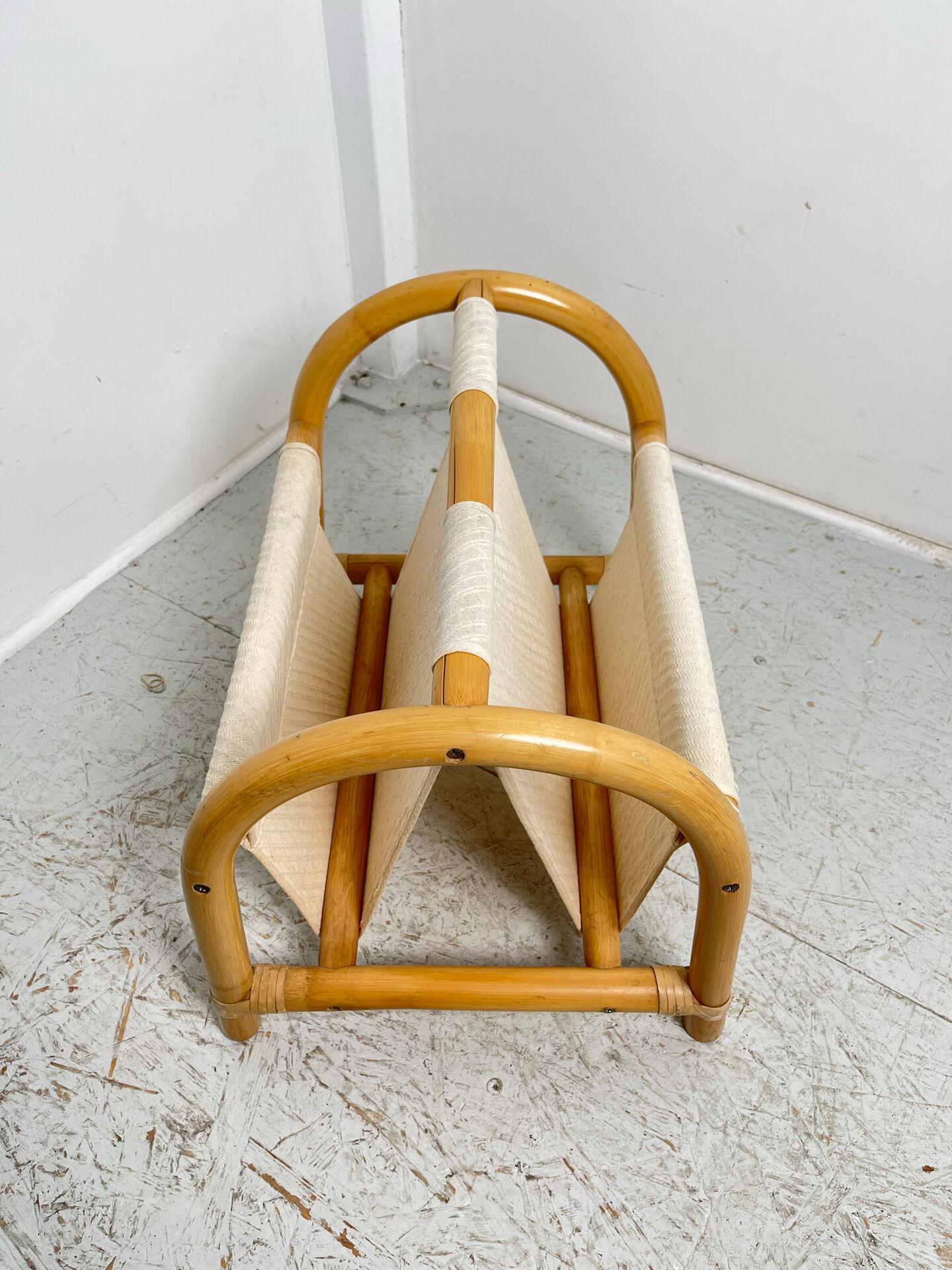 Bamboo magazine rack 1980
