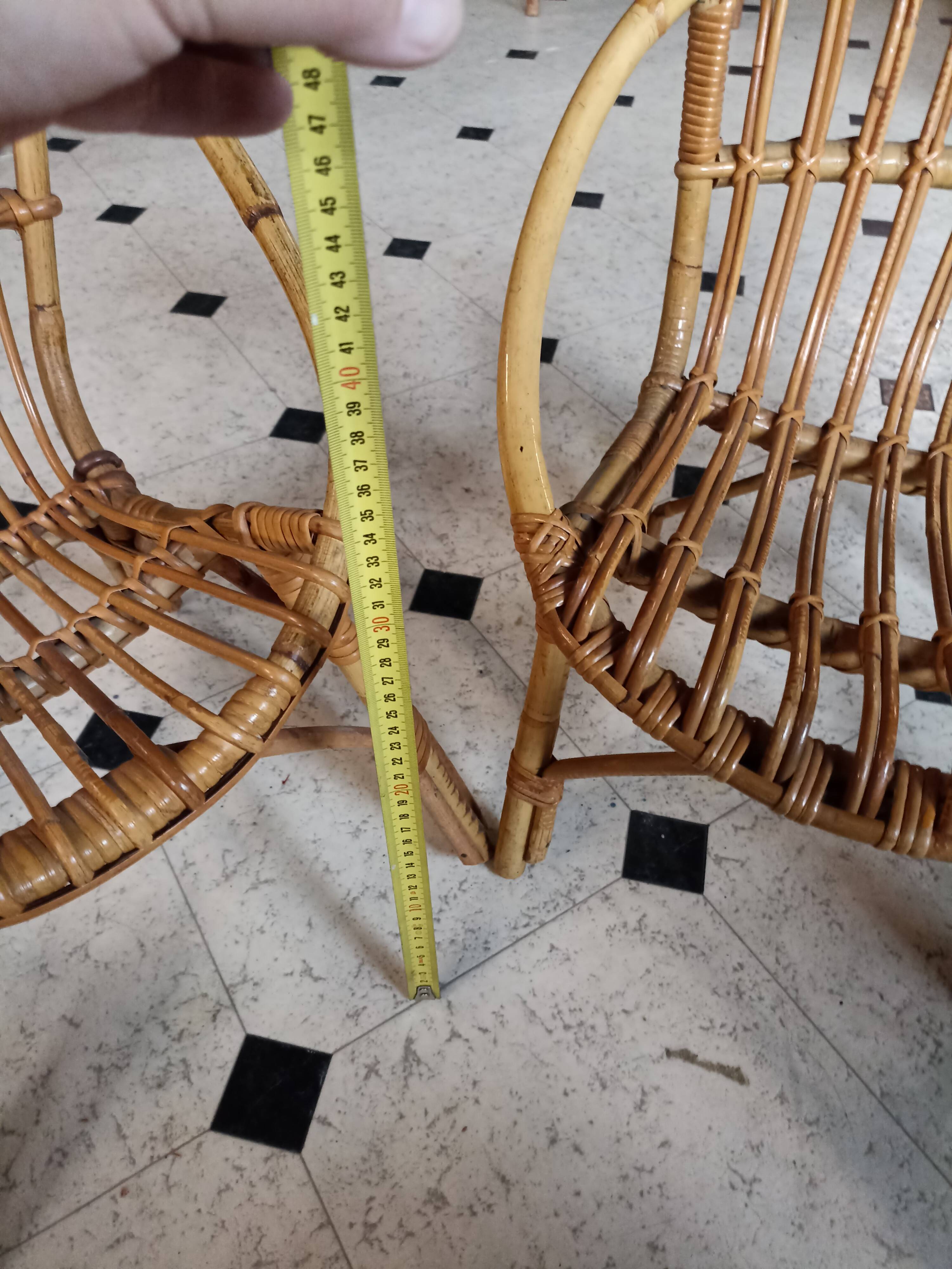 Fauteuil rotin enfant
