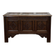 19th-century English oak chest