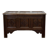 19th-century English oak chest