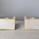 Pair of Neo-Classical Camellia Alabaster Bookends - 1940s