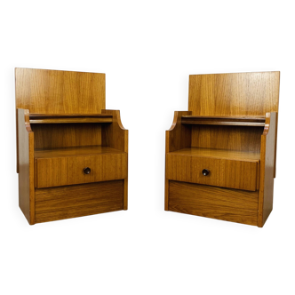 Paire de chevets scandinaves en teck, années 60