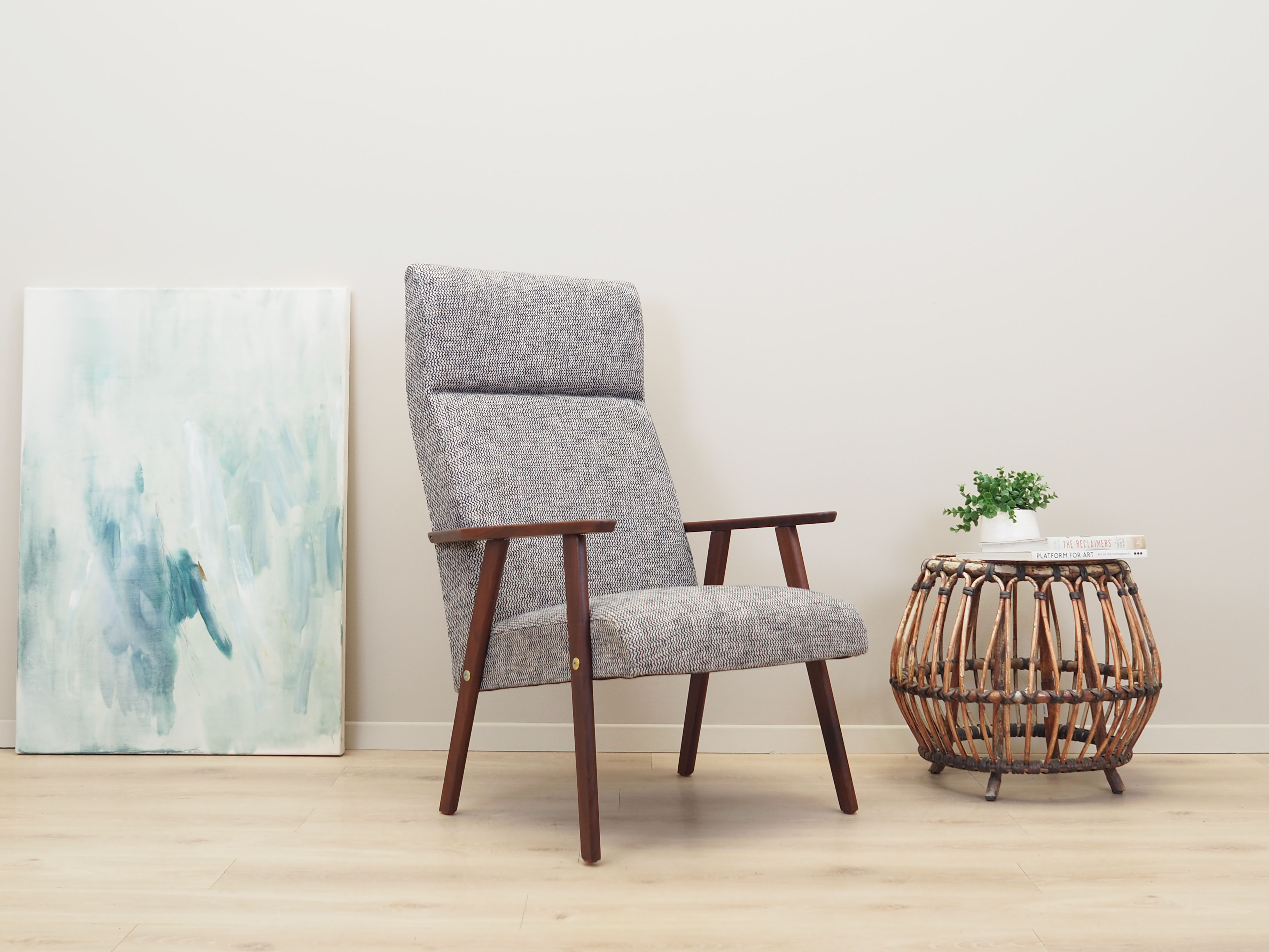 Fauteuil en acajou design danois années 1960 production: Danemark