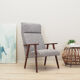 Fauteuil en acajou design danois années 1960 production: Danemark