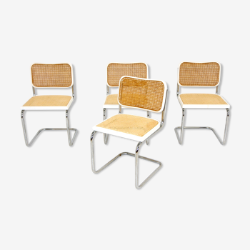 Set de 4 chaises "B32", Marcel Breuer, Italie, 1990