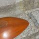 Scandinavian teak fruit bowl stamped from the 1950s.