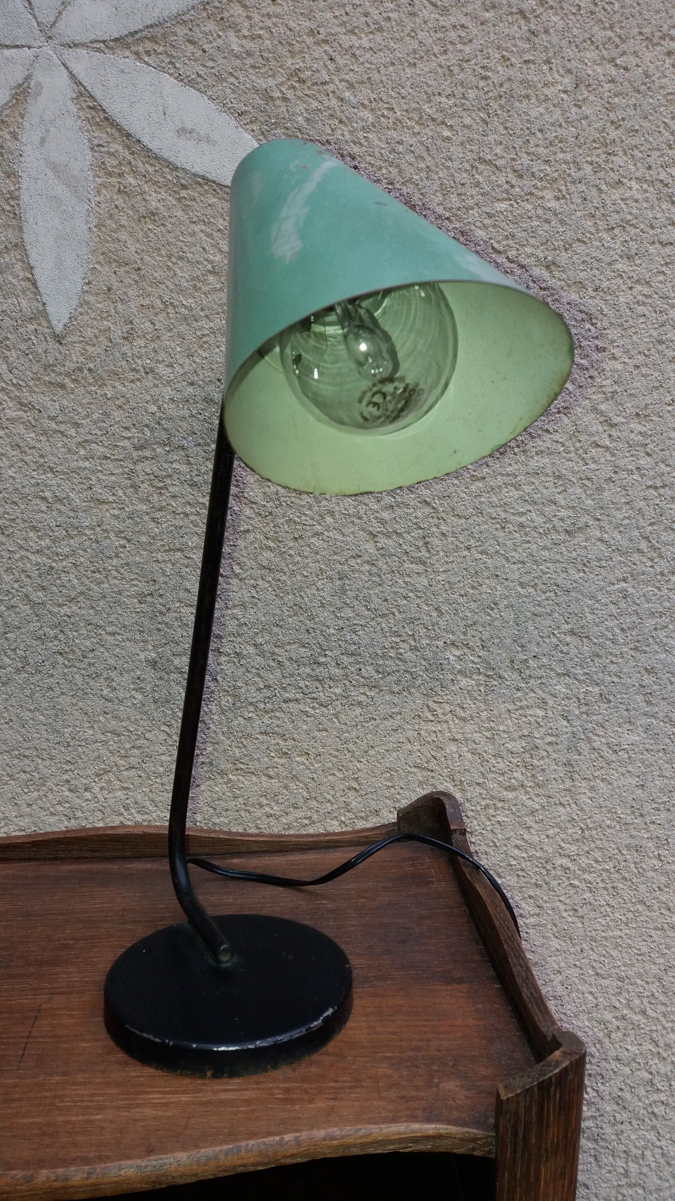 1950s iron lamp