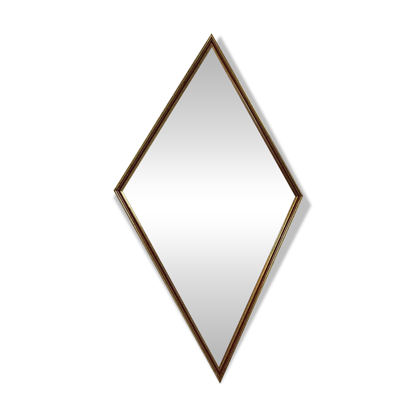 vintage diamond-shaped mirror