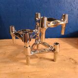 Fritz Nagel & Stoff vintage design 60's 70's chrome candle holders (3 pieces)