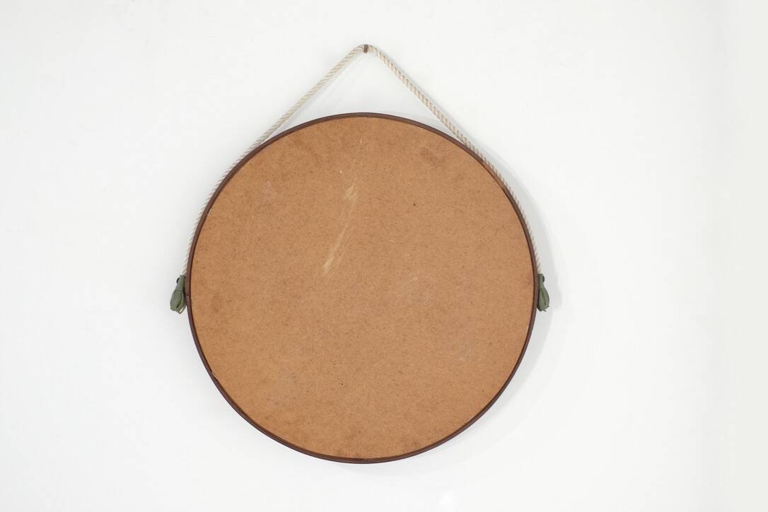 Vintage wooden mirror, Italy, 1960s.