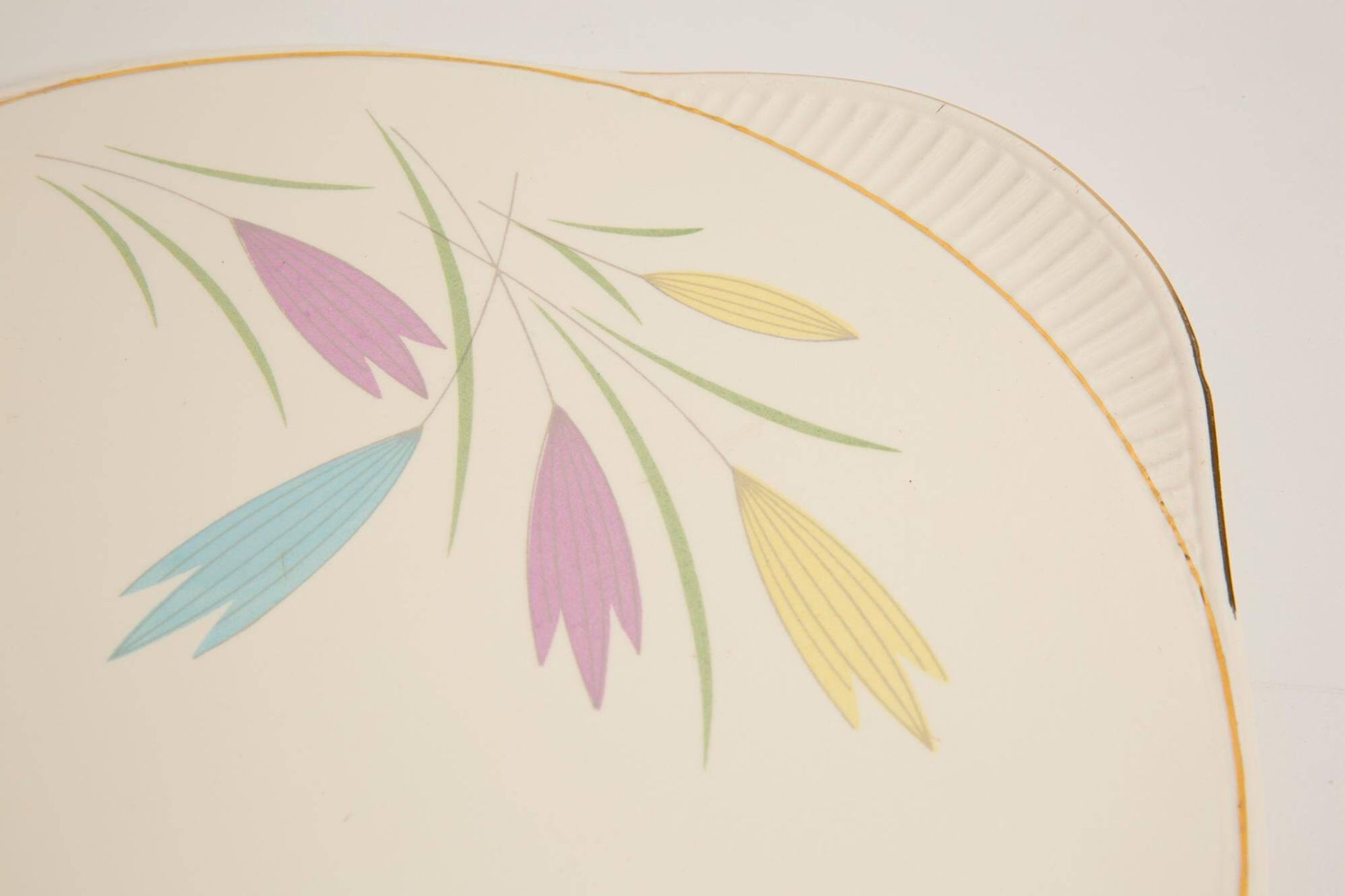Decorative plate with vintage flowers from the mid-century, Germany, 1970s.