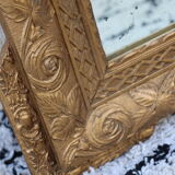 Mirror with molded pediment in Louis XVI style
