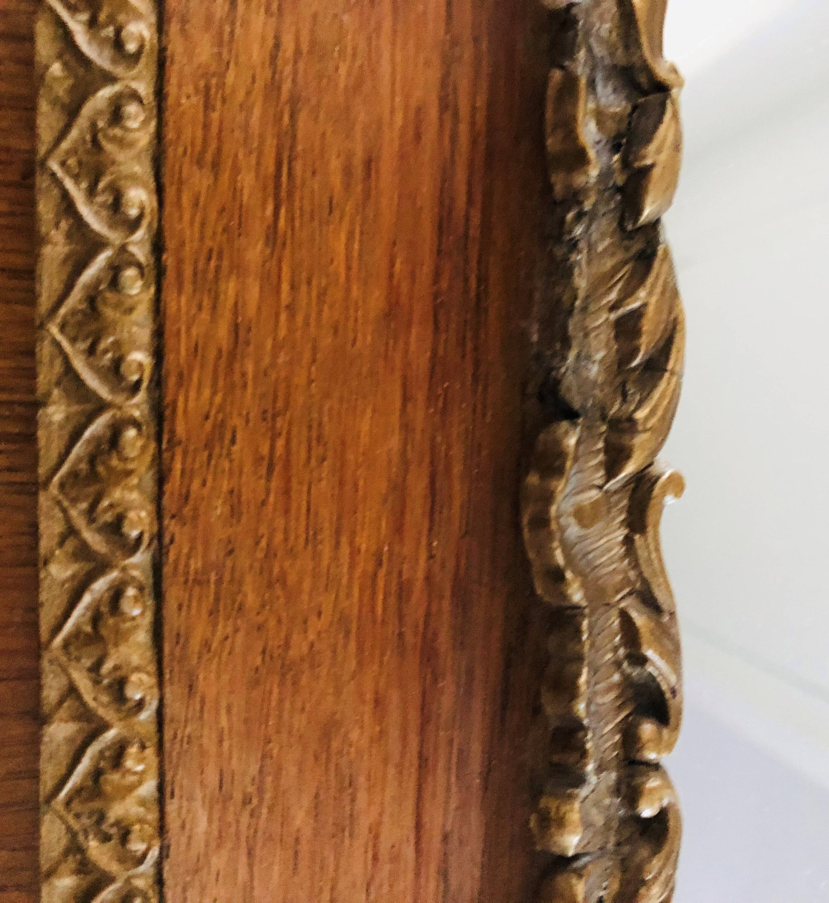 Carved wooden mirror 47x54cm