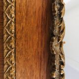 Carved wooden mirror 47x54cm