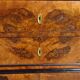 Napoleon III chest of drawers in walnut and burl walnut