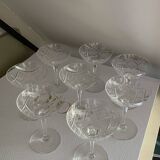 Cut crystal cups