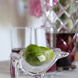 Heron marabout bird crystal of Vannes