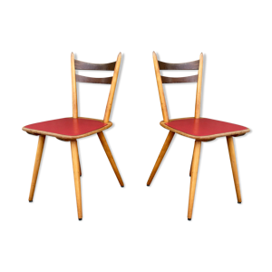 Paire de chaises bistrot et bohème