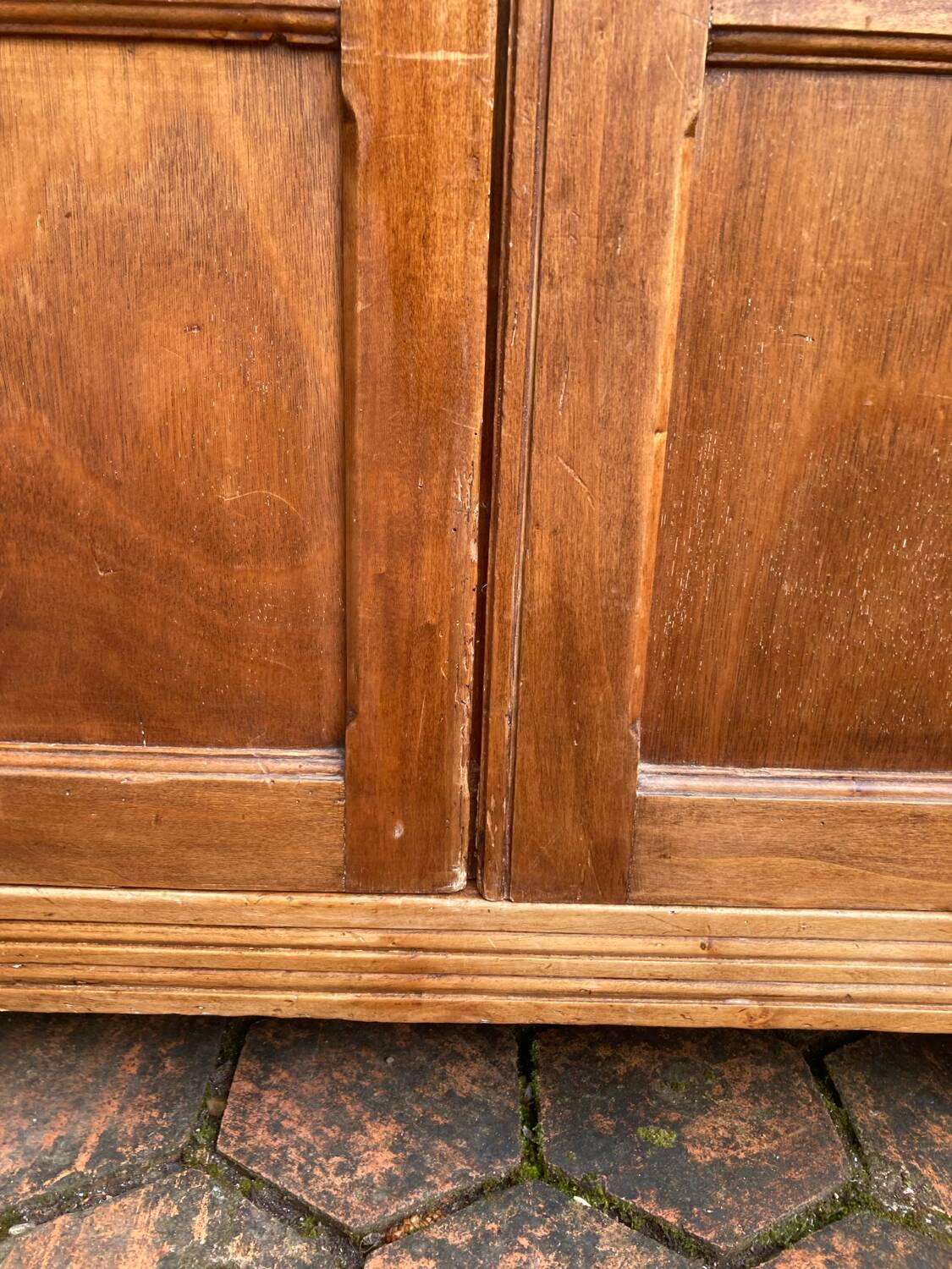 Small antique wardrobe in Art Deco style