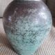 Vintage turquoise vase signed