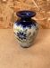 Antique vase soliflore betschdorf schmitter blue stoneware vintage flower decor #b647