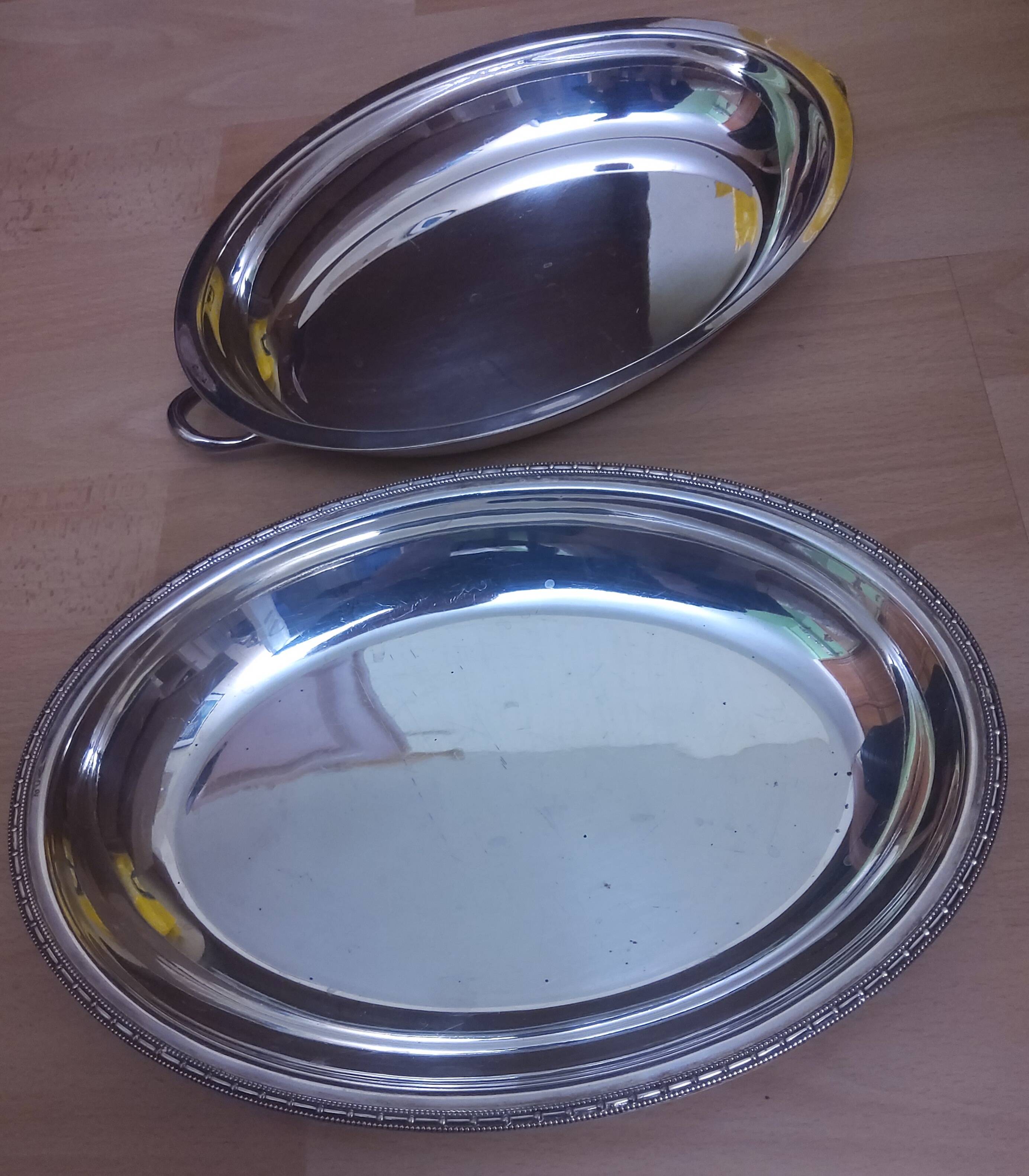 James Dixon & Sons Sheffield silver-plated serving dish, 1958