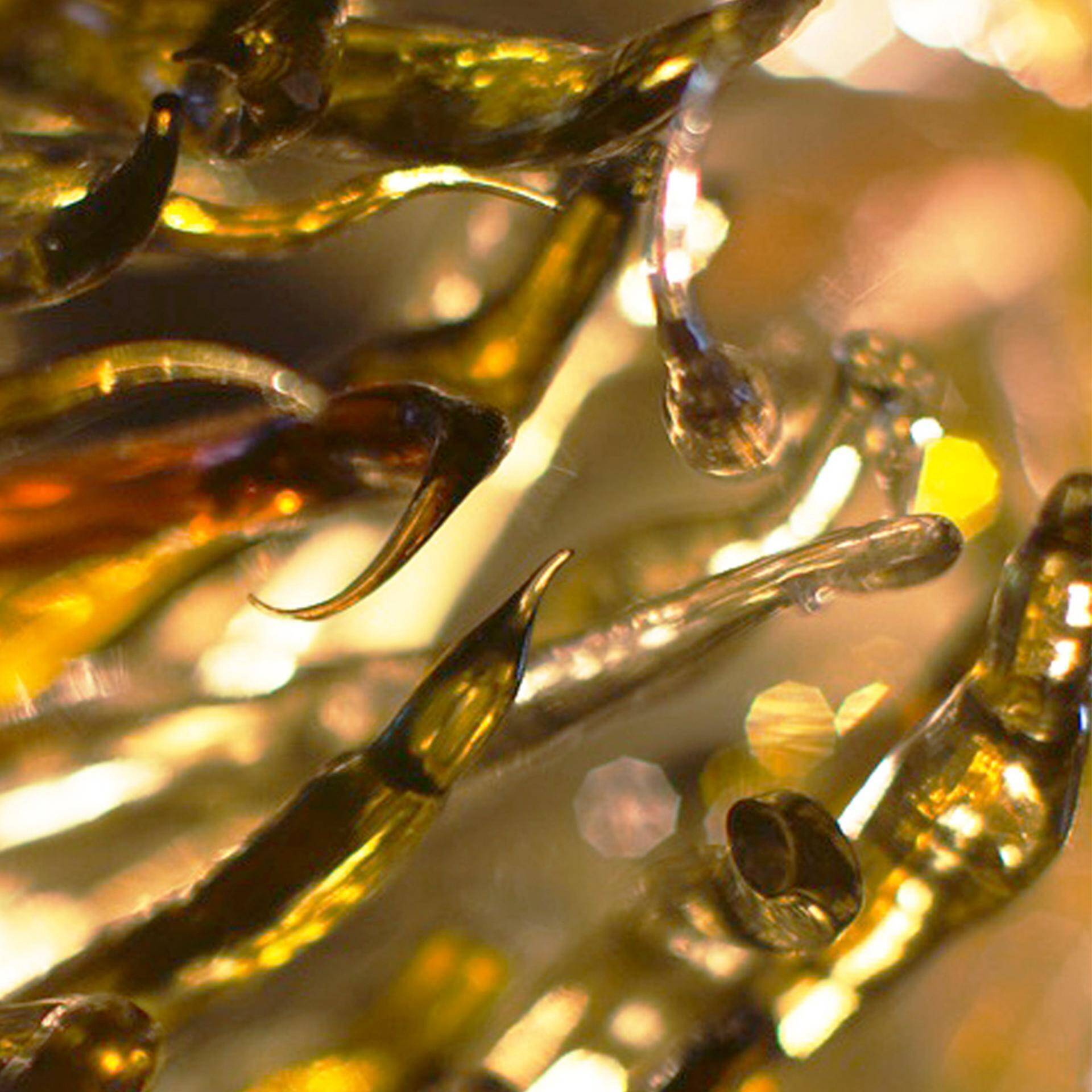 Contemporary Jacopo Foggini Mod Brilli E Gold Methacrylate Italian Chandelier